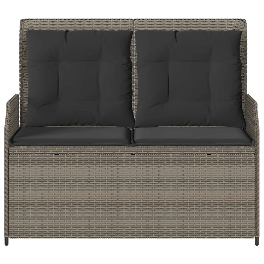 Banc de jardin Gris polyrotin - 4