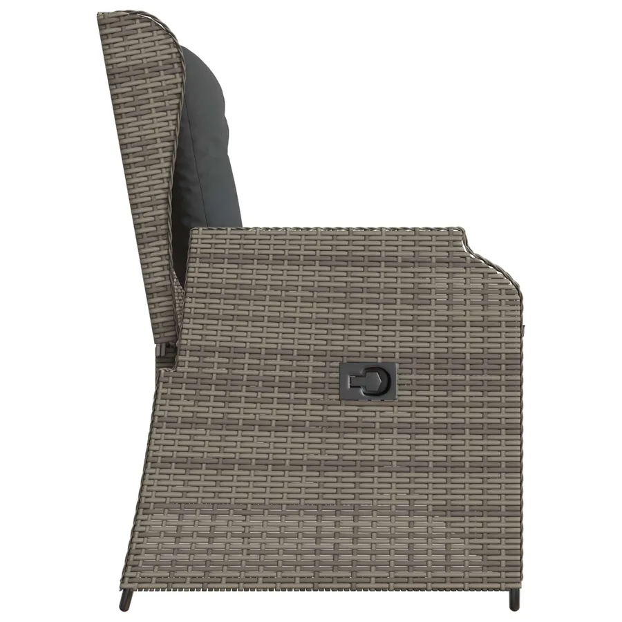 Banc de jardin Gris polyrotin - 5