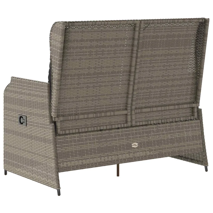 Banc de jardin Gris polyrotin - 6