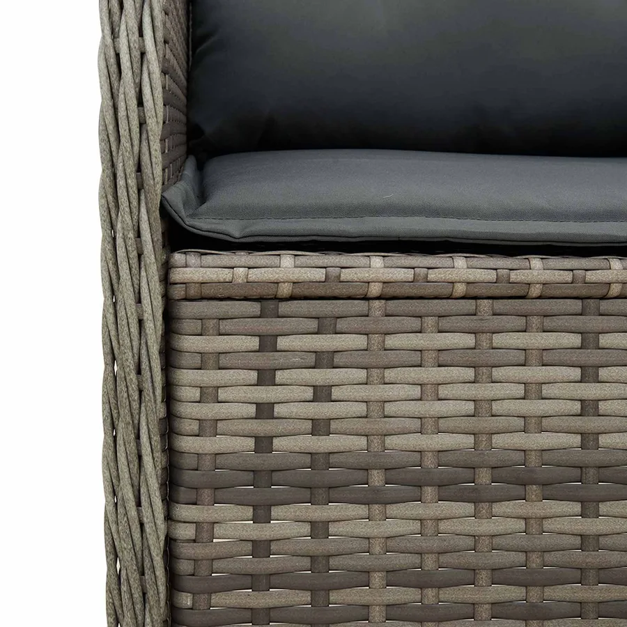 Banc de jardin Gris polyrotin - 7