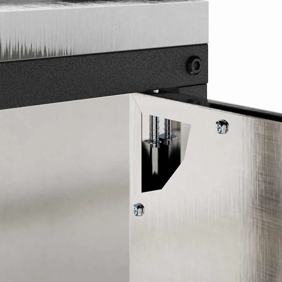 Rangement de cuisine HATTEM Argenté 90 x 50 x 92 cm Acier - 8