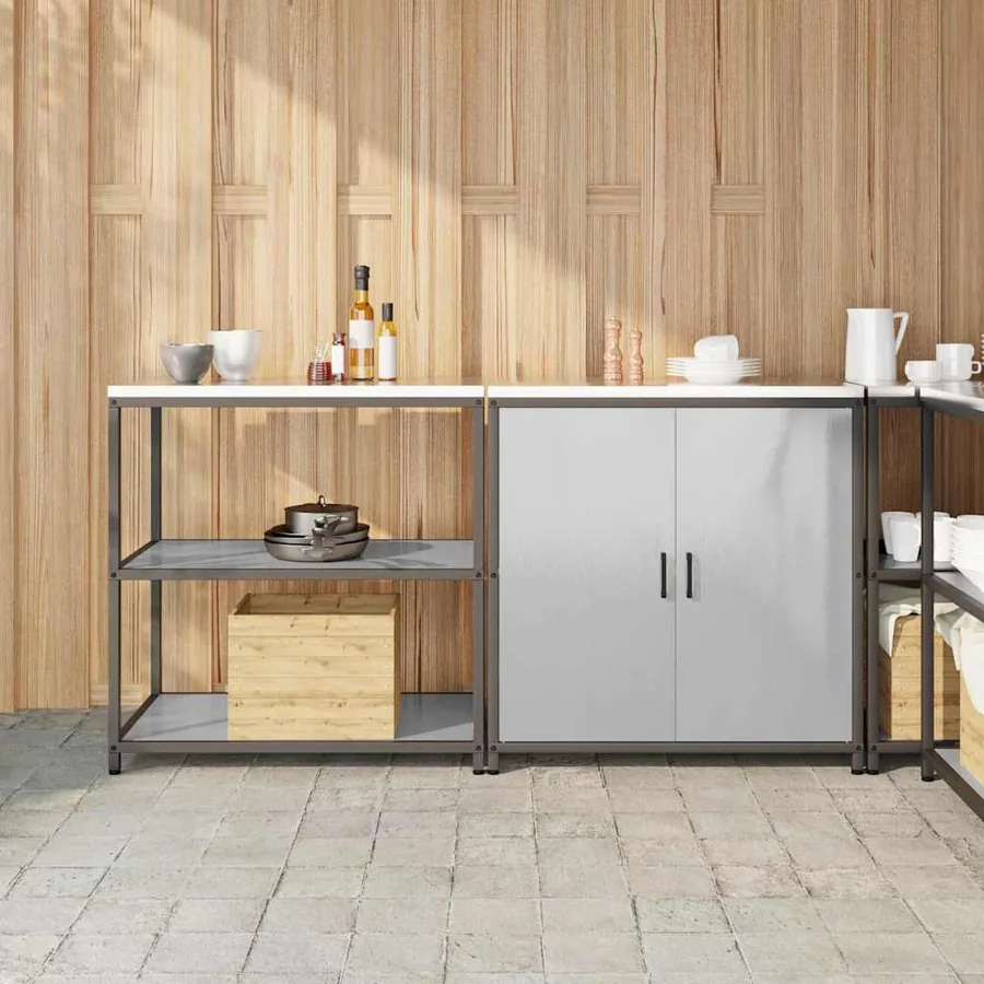 Ensemble de rangement cuisine HATTEM 2 pcs Argenté