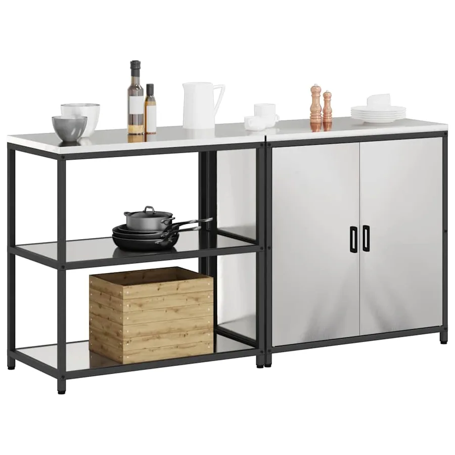 Ensemble de rangement cuisine HATTEM 2 pcs Argenté - 3