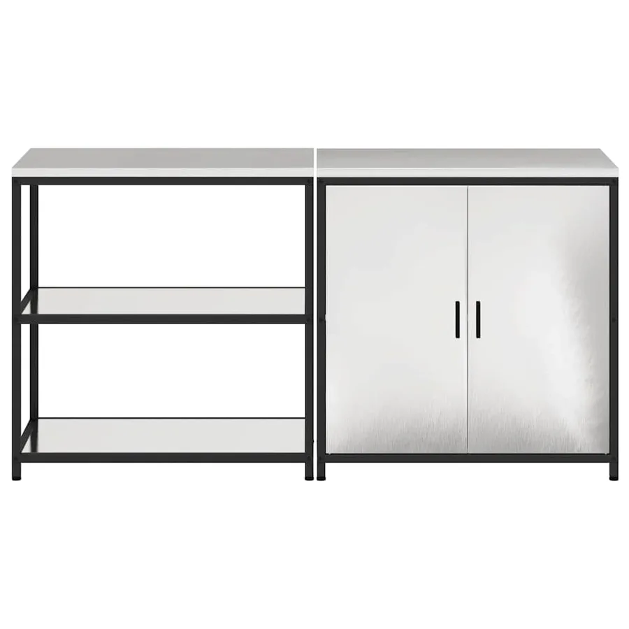 Ensemble de rangement cuisine HATTEM 2 pcs Argenté - 9