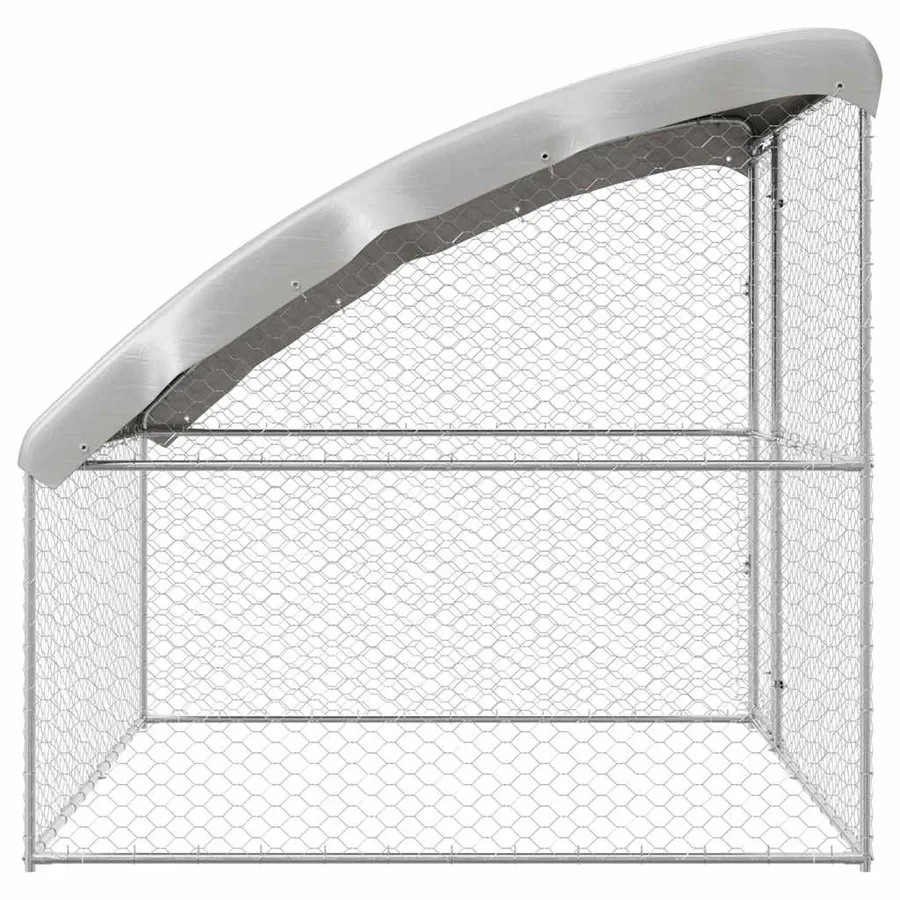 Kennel pour Chiens Argenté 2 x 2 x 2 m Acier galvanisé - 5