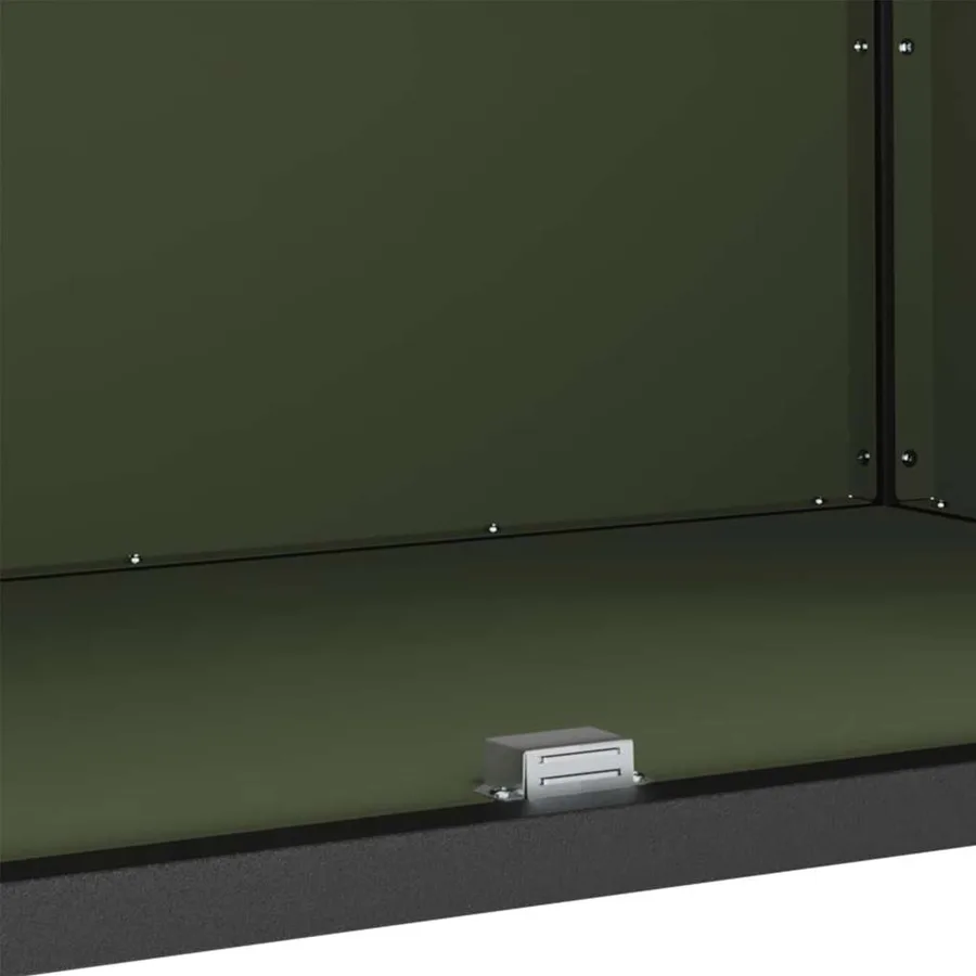 Rangement de cuisine HATTEM Vert olive 60 x 50 x 92 cm Acier - 12