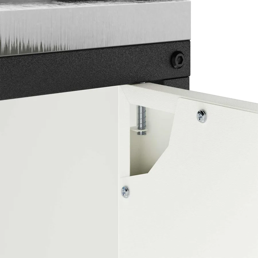Rangement de cuisine HATTEM Blanc 60 x 50 x 92 cm Acier - 8