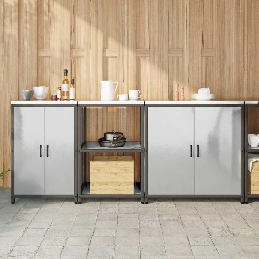 Ensemble de rangement cuisine HATTEM 3 pcs Argenté