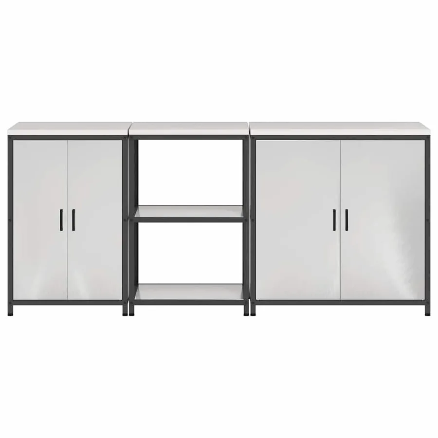 Ensemble de rangement cuisine HATTEM 3 pcs Argenté - 10