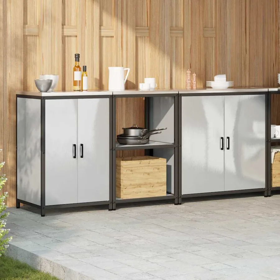 Ensemble de rangement cuisine HATTEM 3 pcs Argenté - 4