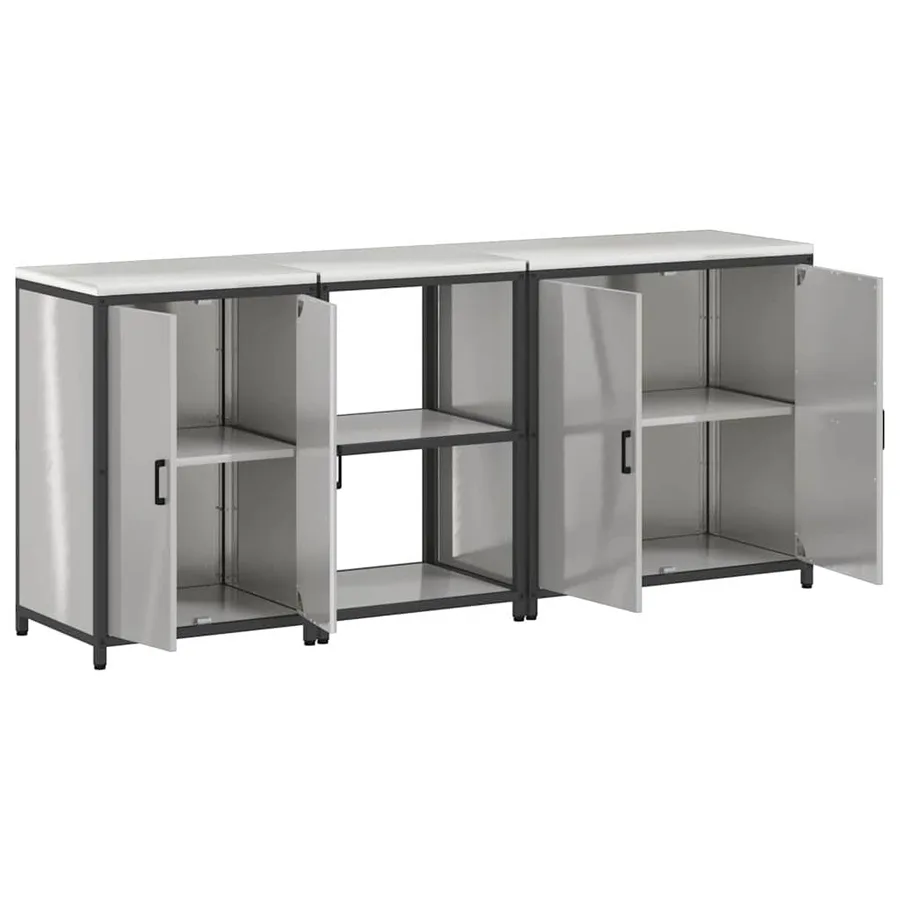 Ensemble de rangement cuisine HATTEM 3 pcs Argenté - 9