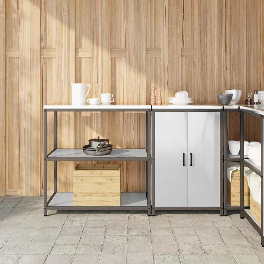 Ensemble de rangement cuisine HATTEM 2 pcs Argenté