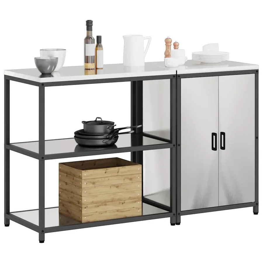Ensemble de rangement cuisine HATTEM 2 pcs Argenté - 3
