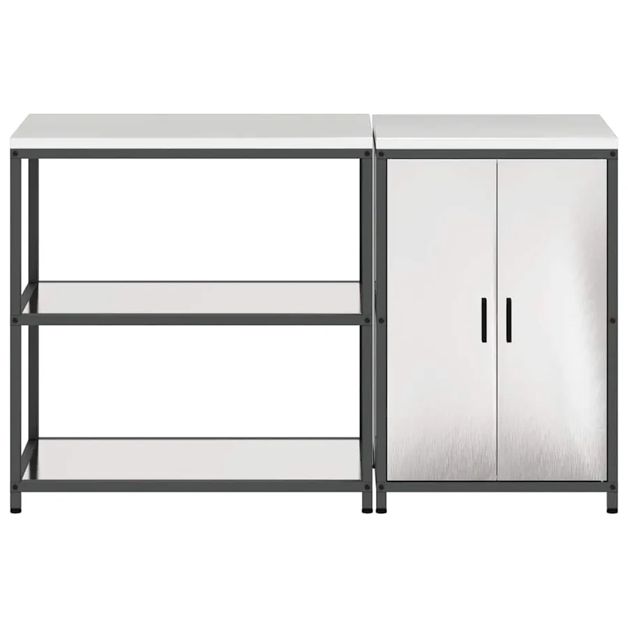 Ensemble de rangement cuisine HATTEM 2 pcs Argenté - 9