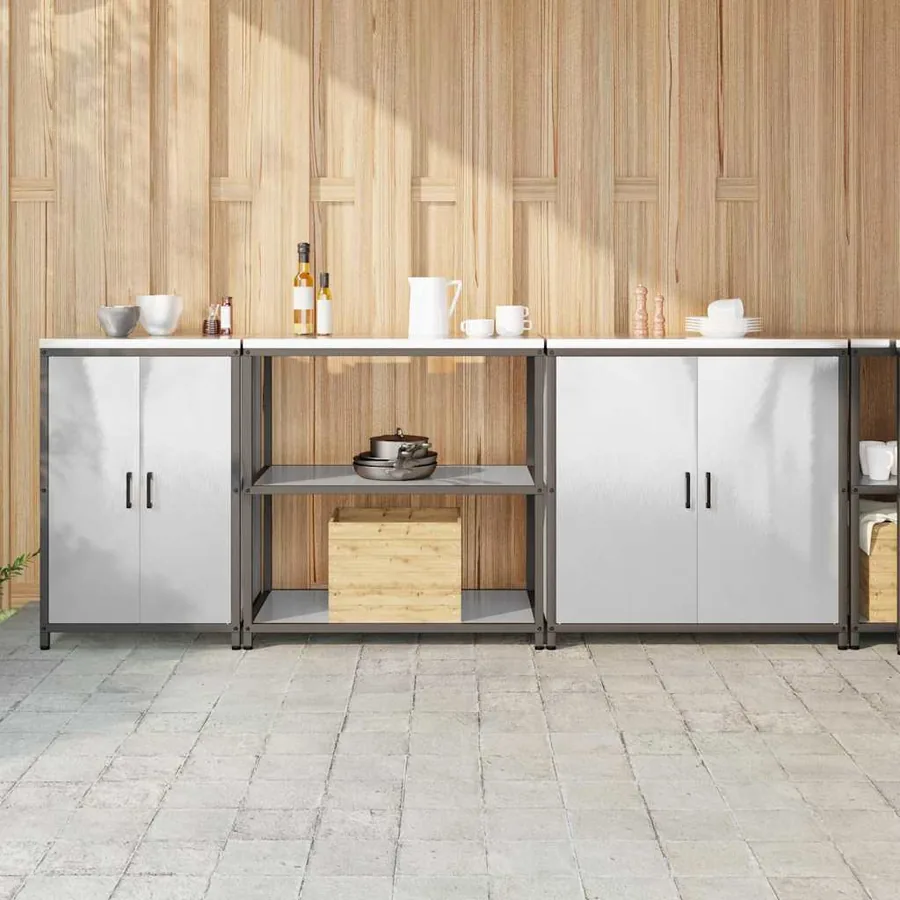 Ensemble de rangement cuisine HATTEM 3 pcs Argenté
