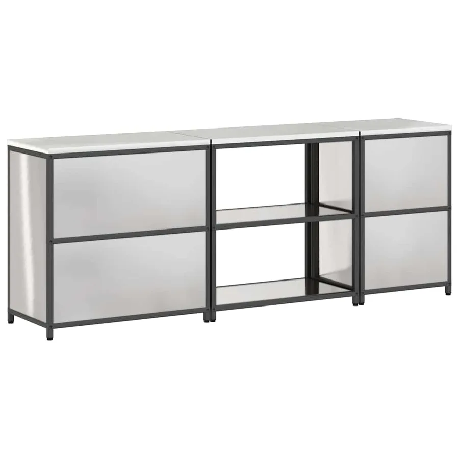 Ensemble de rangement cuisine HATTEM 3 pcs Argenté - 12