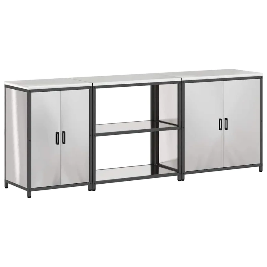Ensemble de rangement cuisine HATTEM 3 pcs Argenté - 2