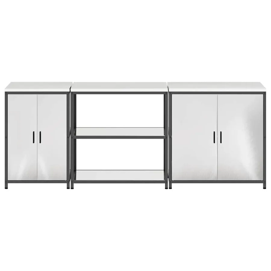 Ensemble de rangement cuisine HATTEM 3 pcs Argenté - 8