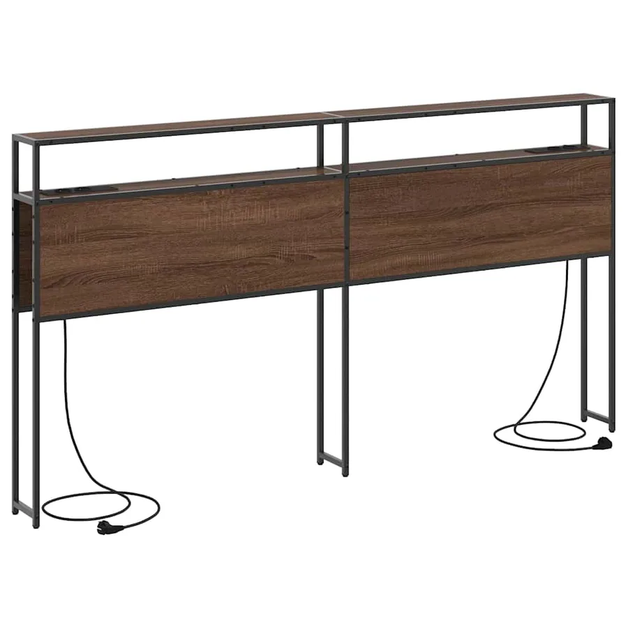 Tête de lit de rangement Chêne marron Bois d'ingénierie - 2