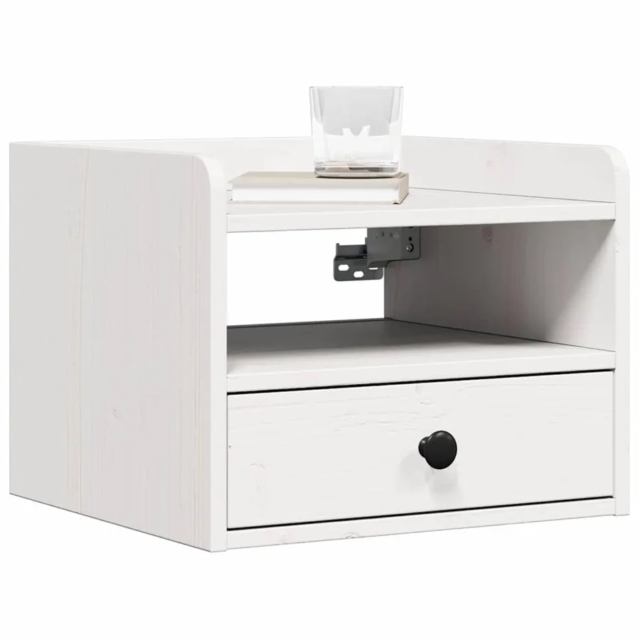 Table de chevet avec tiroir 2 pcs Blanc 38 x 36 x 29,5 cm - 3