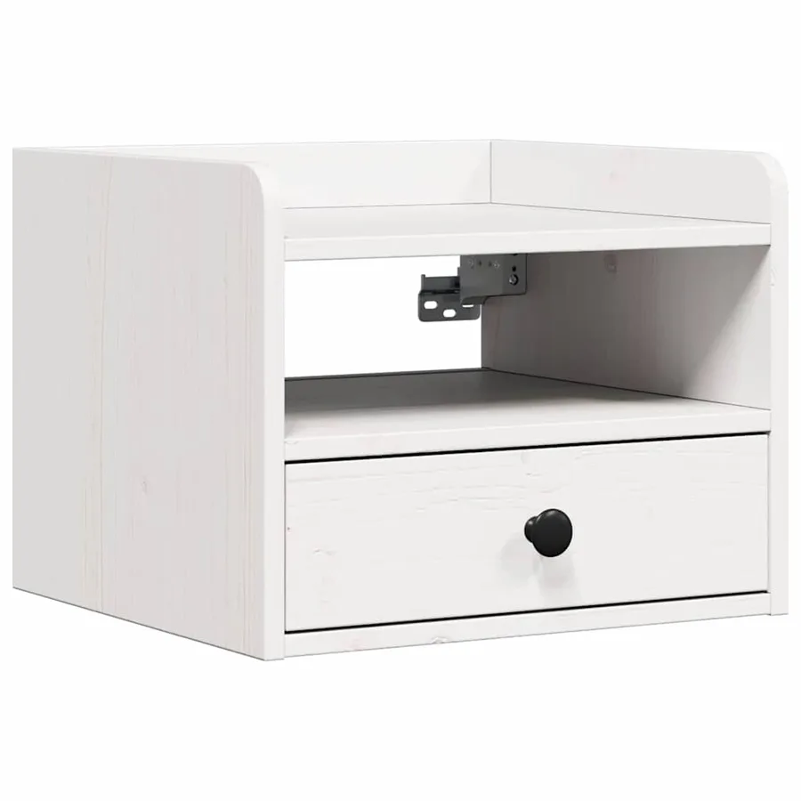 Table de chevet avec tiroir 2 pcs Blanc 38 x 36 x 29,5 cm - 5