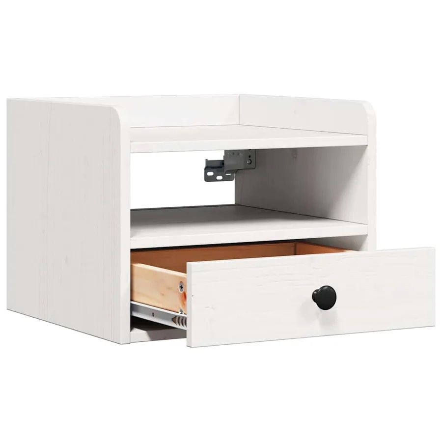 Table de chevet avec tiroir 2 pcs Blanc 38 x 36 x 29,5 cm - 6