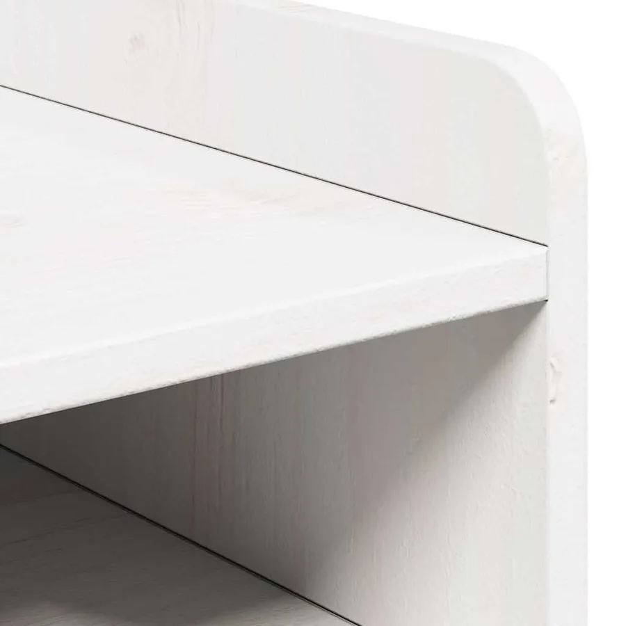Table de chevet avec tiroir 2 pcs Blanc 38 x 36 x 29,5 cm - 8