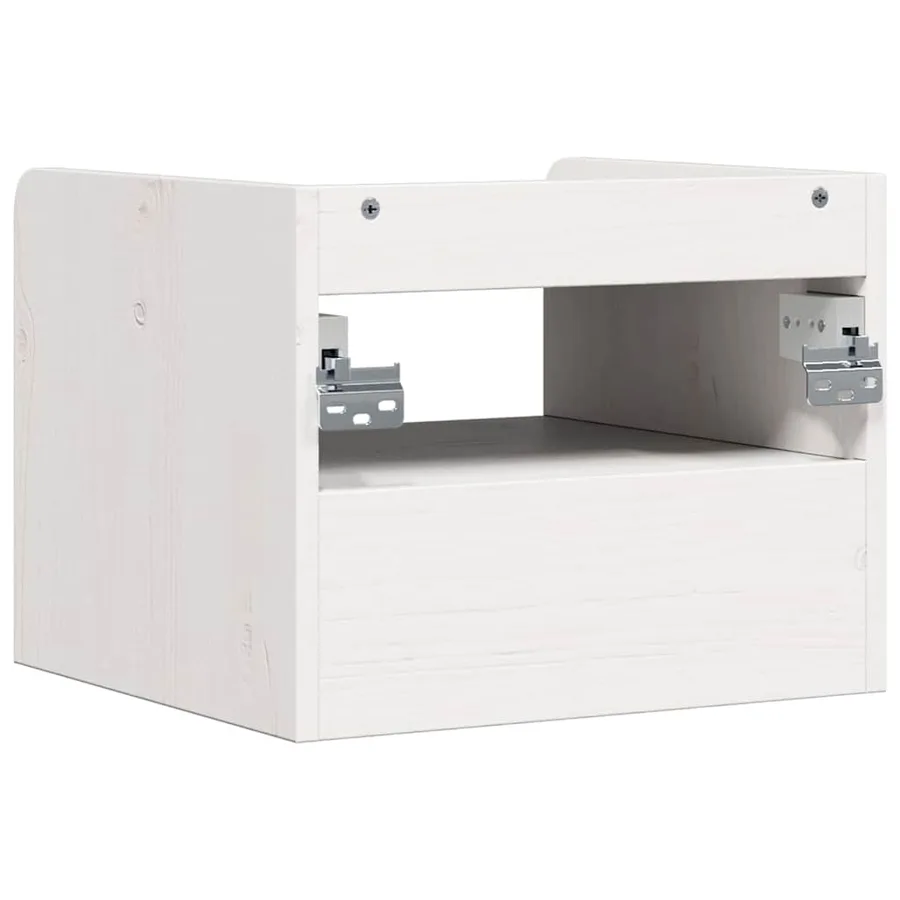 Table de chevet avec tiroir 2 pcs Blanc 38 x 36 x 29,5 cm - 9