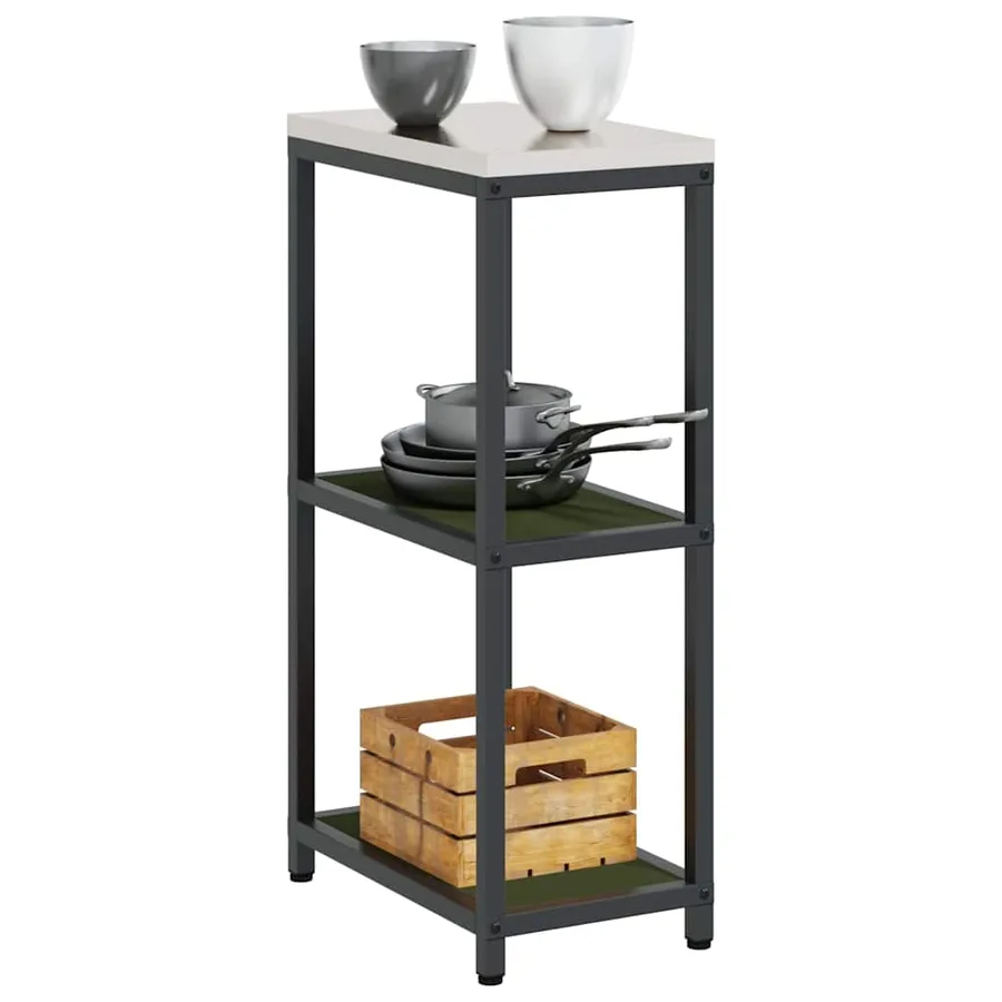 Rangement de cuisine HATTEM Vert olive 30 x 50 x 92 cm Acier - 3
