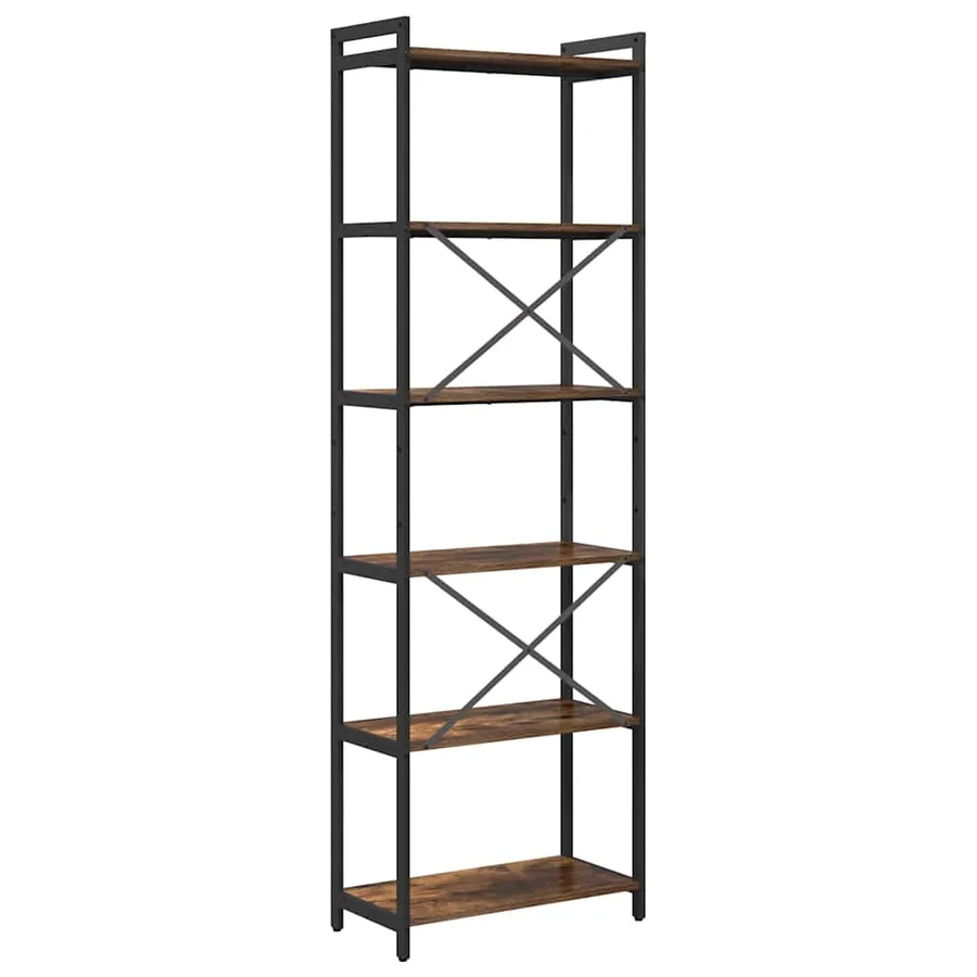 Étagère Chêne fumé 60 x 30 x 189,5 cm Bois d'ingénierie - 7