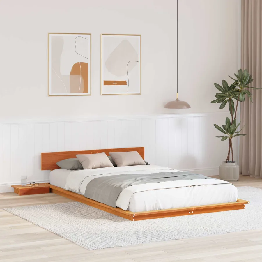 Cadre de lit Marron 120 x 200 cm bois