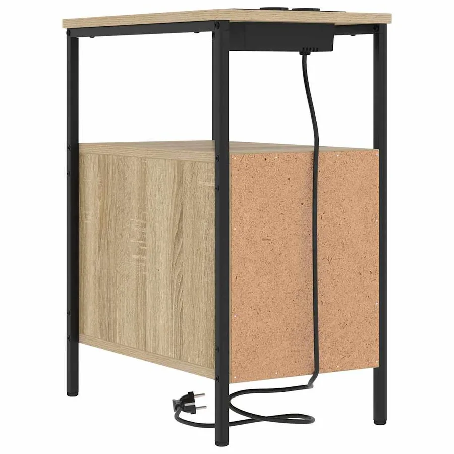 Cabinet de chevet 2 pcs Chêne Sonoma 30 x 48 x 61 cm - 9