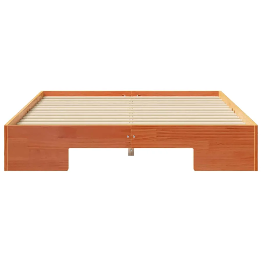 Cadre de lit Marron 135 x 190 cm - 5