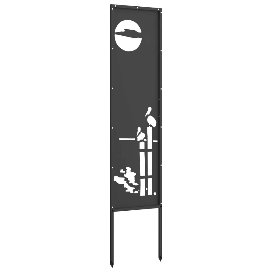 Écran de confidentialité de jardin Fretwork Noir 32 x 140 cm - 5