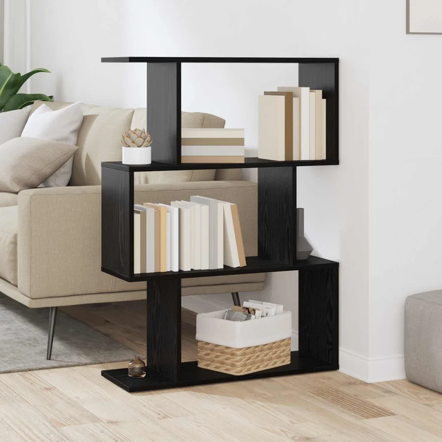 Bibliothèque Chêne noir 70 x 24 x 97 cm Bois d'ingénierie