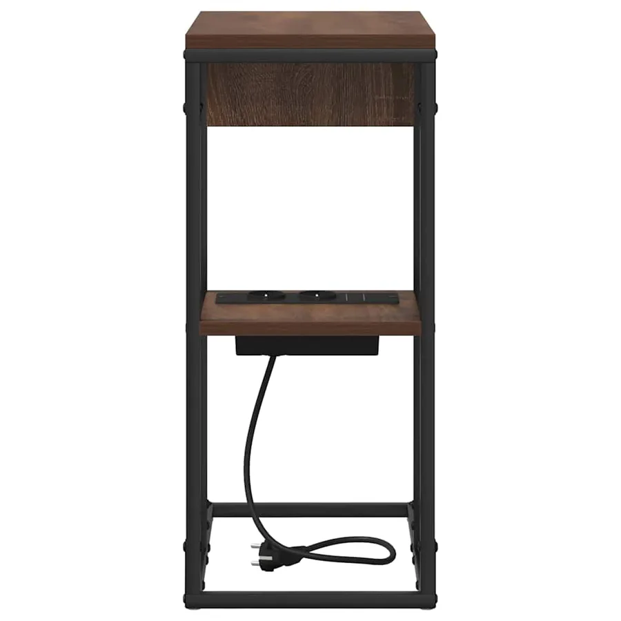 Cabinet de chevet Chêne brun 41,5 x 26 x 60,5 cm - 6
