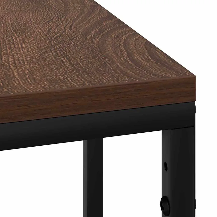 Cabinet de chevet Chêne brun 41,5 x 26 x 60,5 cm - 9