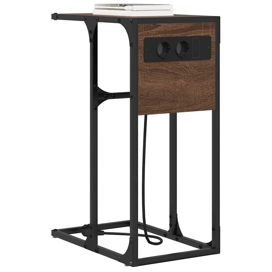 Cabinet de chevet Chêne brun 41,5 x 26 x 60,5 cm - 3