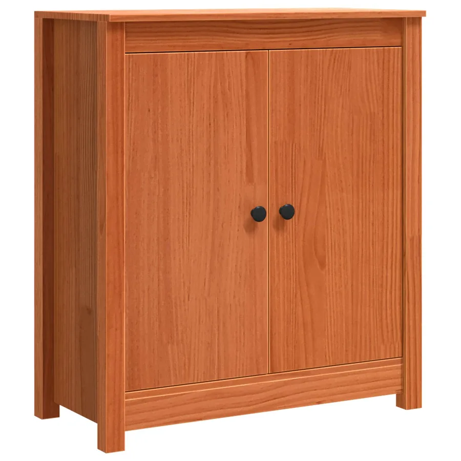 Buffet Brun cire 70 x 35 x 80 cm Pin massif - 2