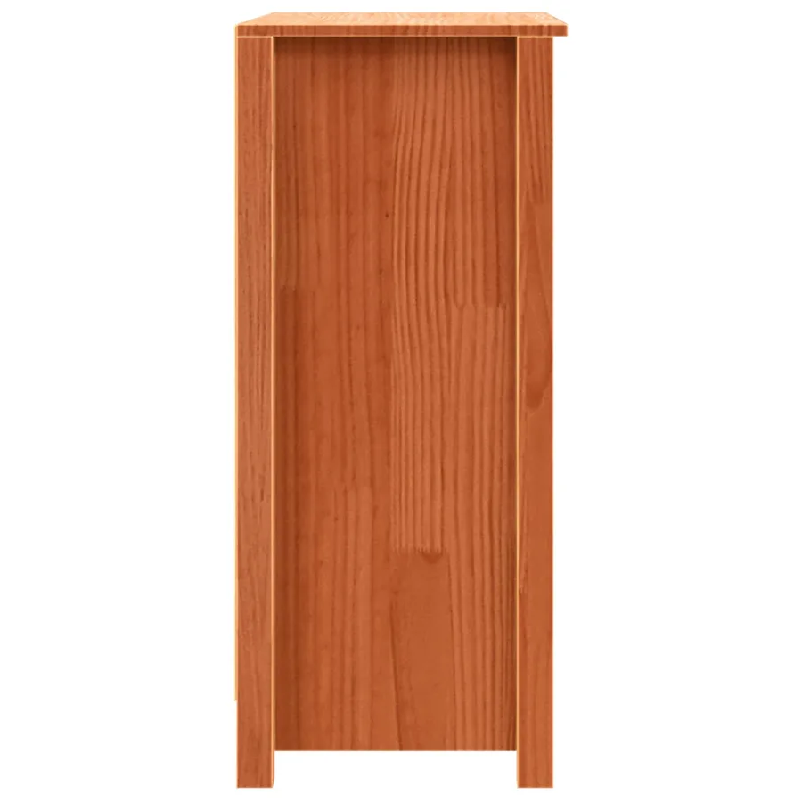 Buffet Brun cire 70 x 35 x 80 cm Pin massif - 7