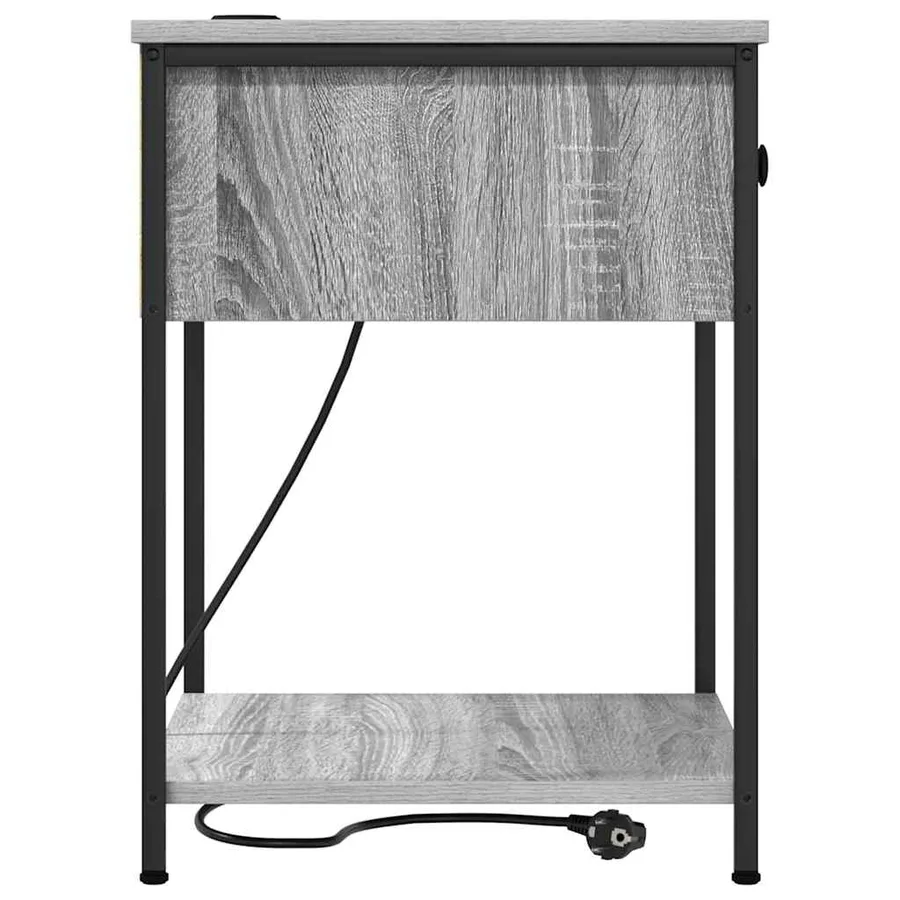 Cabinet de chevet Gris Sonoma 42 x 41 x 56 cm Bois d'ingénierie - 7