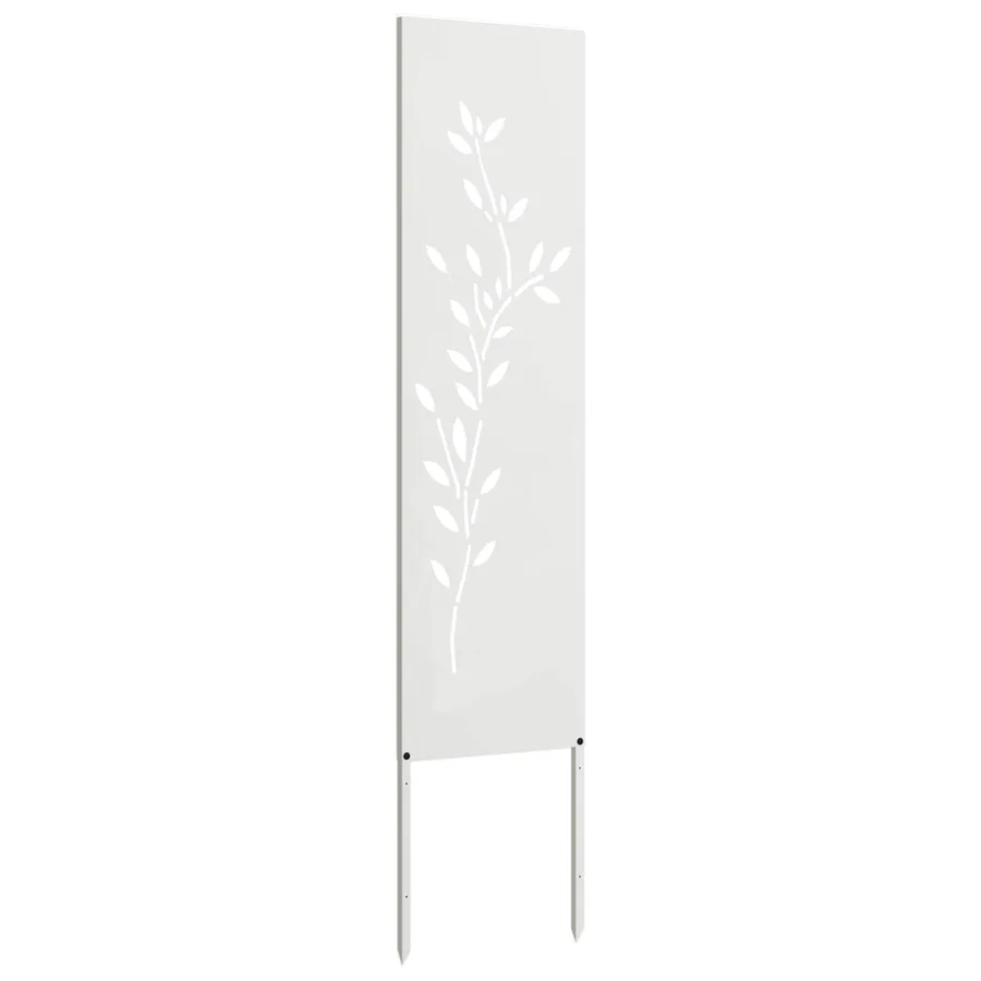 Écran de confidentialité de jardin Floral Blanc 32 x 140 cm - 5