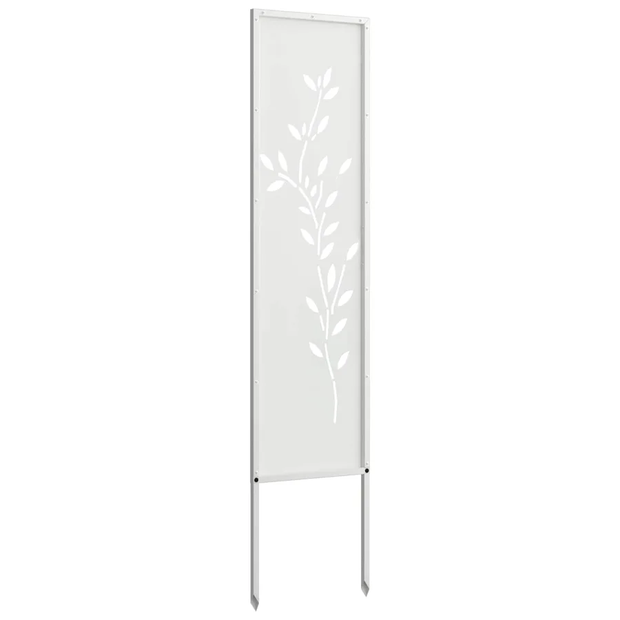 Écran de confidentialité de jardin Floral Blanc 32 x 140 cm - 6