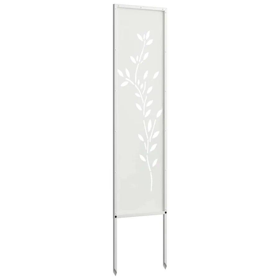 Écran de confidentialité de jardin Floral Blanc 32 x 140 cm - 7