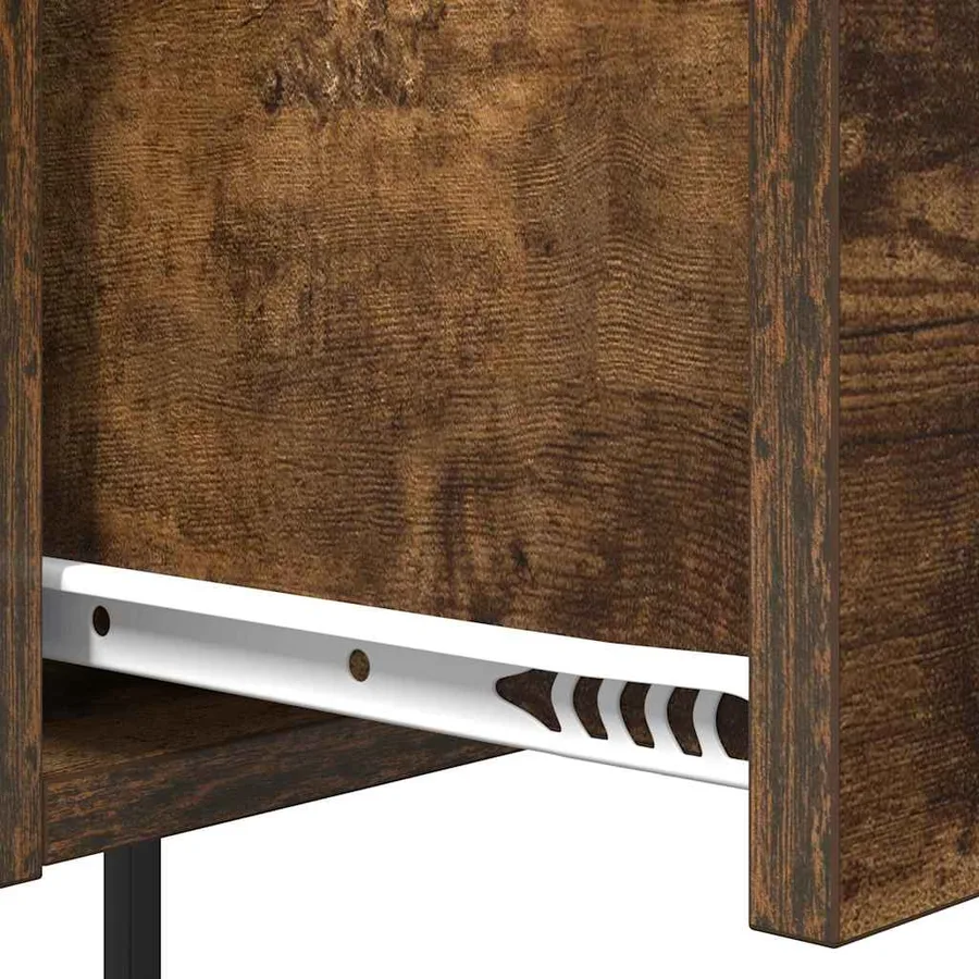 Cabinet de chevet Chêne fumé 42 x 41 x 56 cm Bois d'ingénierie - 10