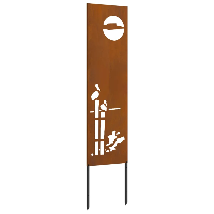 Écran de confidentialité de jardin Fretwork Rouillé 32 x 140 cm - 6