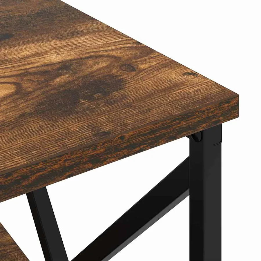 Cabinet de chevet avec tiroir Chêne fumé 41,5 x 40,5 x 55 cm - 10