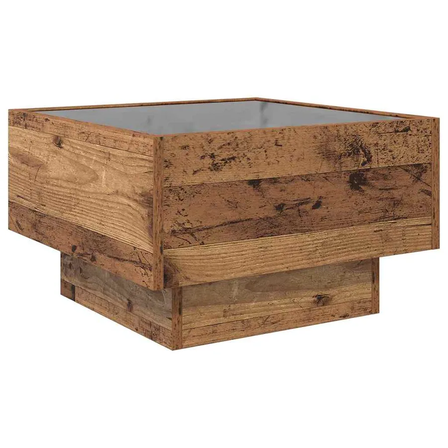 Table basse Bois ancien 50 x 50 x 30 cm Bois d'ingénierie - 10
