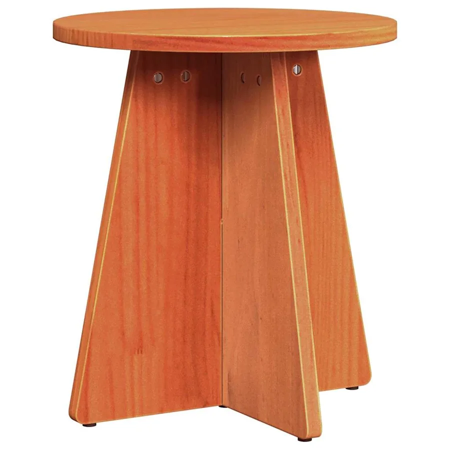 Table basse 3 pcs Brun cire - 7