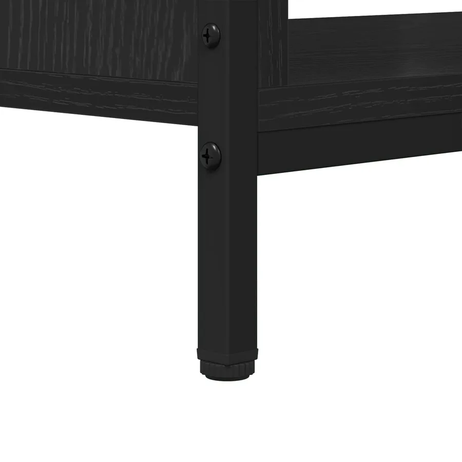 Meuble TV Chêne noir 100 x 40 x 45 cm Bois d'ingénierie - 8